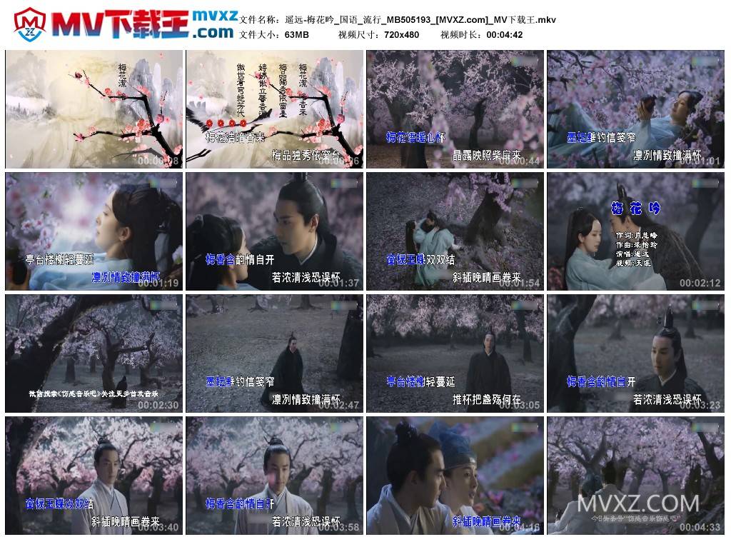 遥远-梅花吟_国语_流行_MB505193